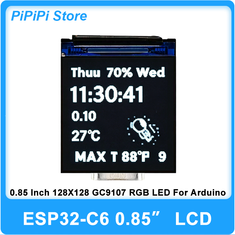 Smart Home Esp32 - ESP32 C6 0.85 Inch 128X128 IPS