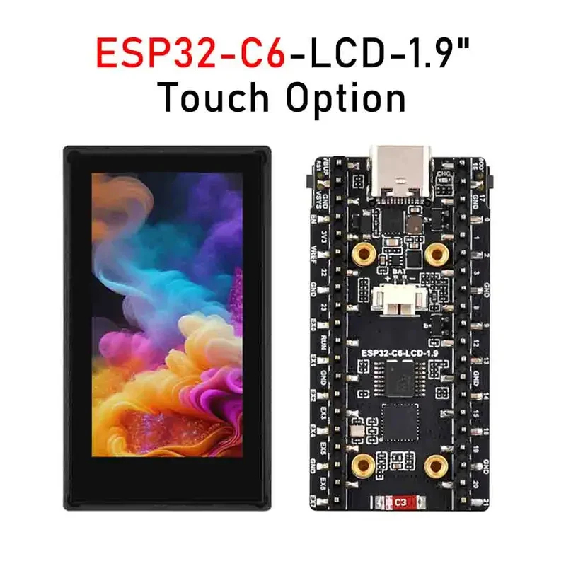 Smart Home Esp32 - ESP32-C6 1.9-Inch LCD Screen Development Board