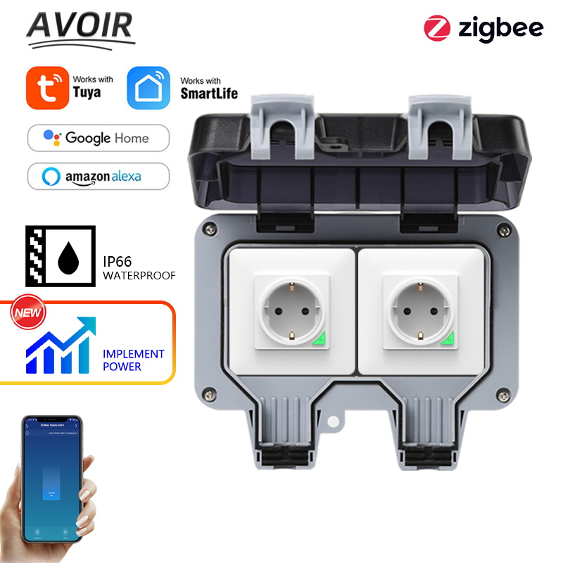 Smart Home Utilities - Avoir Tuya Zigbee Electrical Sockets IP66