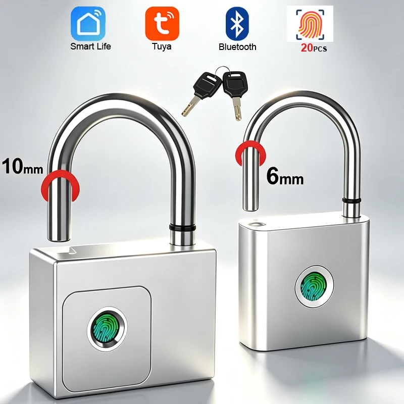 Smart Home Group - Fingerprint Padlock Bluetooth Smart Home Door
