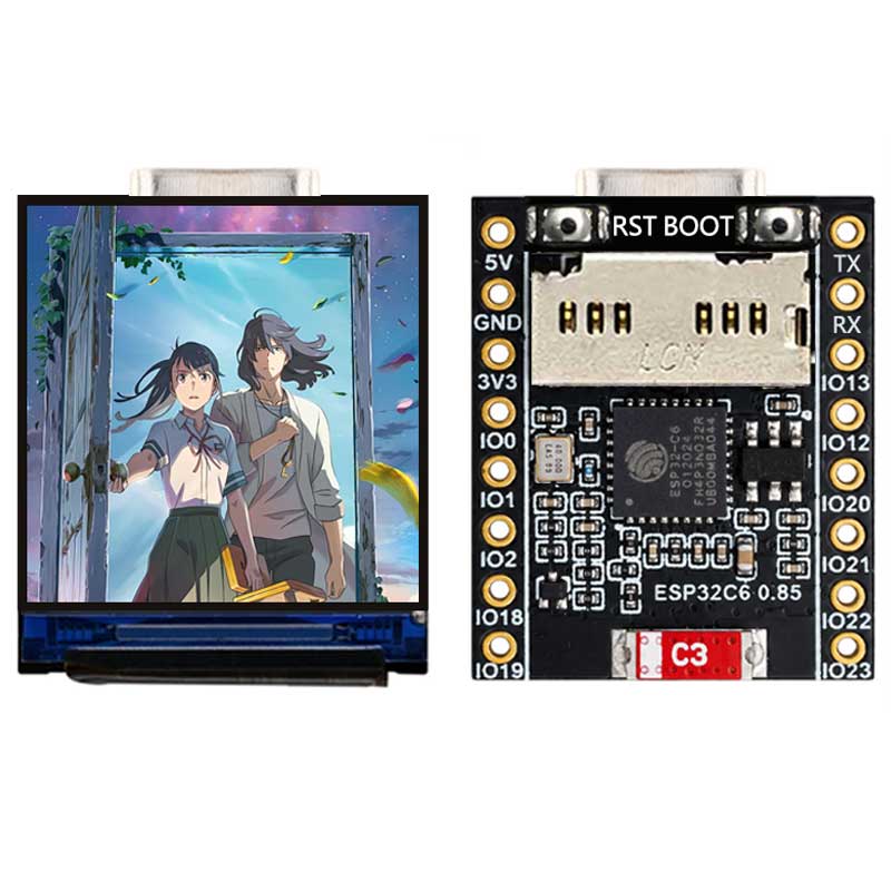 ESP32 C6 0.85 Inch 128X128 IPS - огляд і ціна Smart Home Esp32