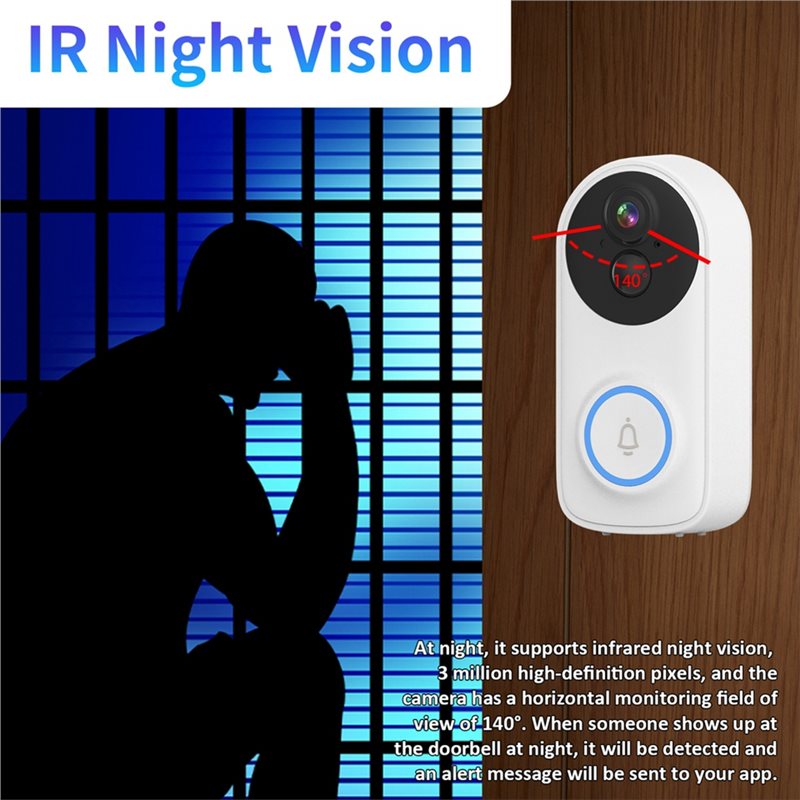 【CYBER MONDAY】Wifi IP 3MP Icse - огляд і ціна Smart Home Video Doorbell App