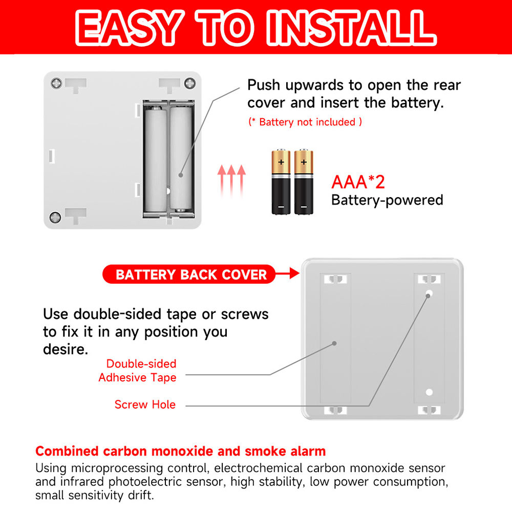 Tuya WIFI Carbon Monoxide Smok - огляд і ціна Smart Smoke Detector