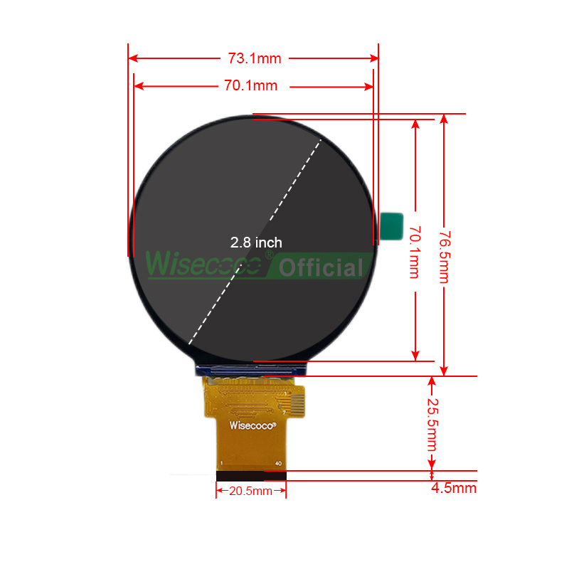 Wisecoco 2.8 Inch Round Displa - огляд і ціна Smart Home Utilities