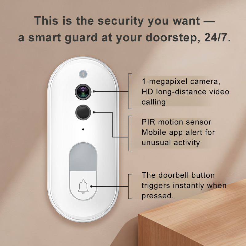 Tuya Smart Video Doorbell Wire - огляд і ціна Smart Home Cctv