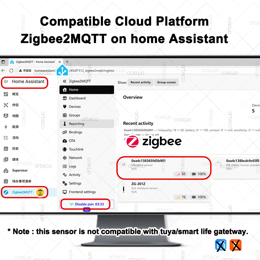 Smart ZigBee 3.0 Vibration Sen - огляд і ціна Smart Home Features
