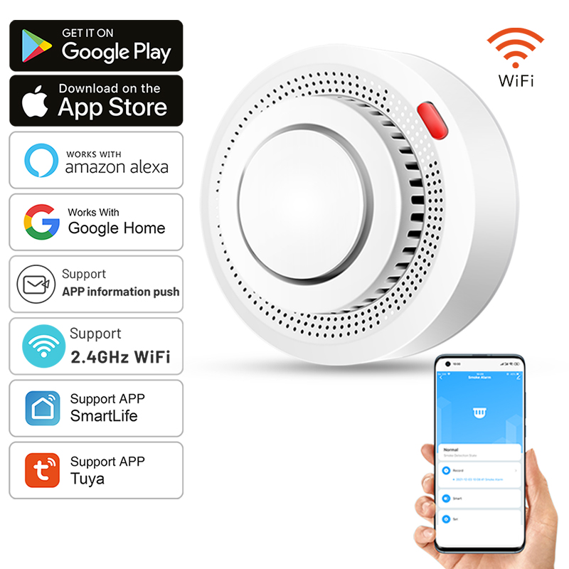 Tuya Smart WiFi Smoke Sensor F - огляд і ціна Smart Smoke Detector