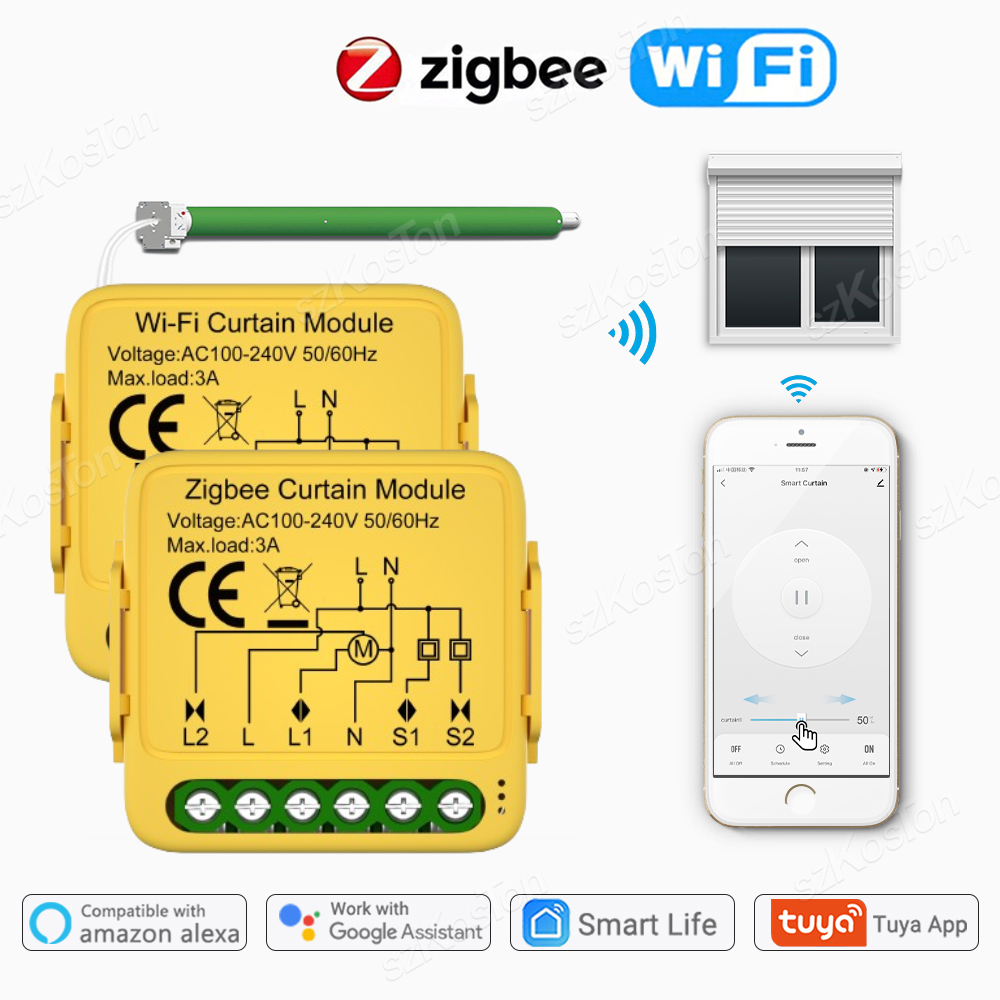 Tuya ZigBee WiFi Smart Curtain - огляд і ціна Home Automation Kit