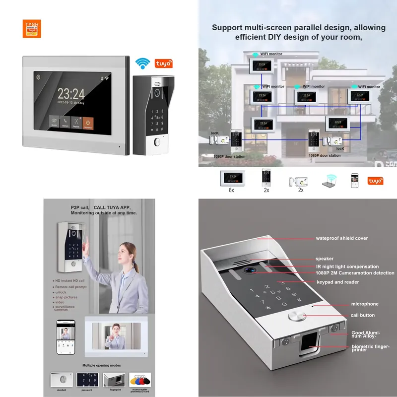 TYSH 2-wire IP Smart WiFi Vide - огляд і ціна Smart Home Video Doorbell App