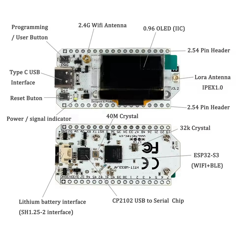 Heltec LoRa32 V3 863-928MHZ ES - огляд і ціна Smart Home Esp32