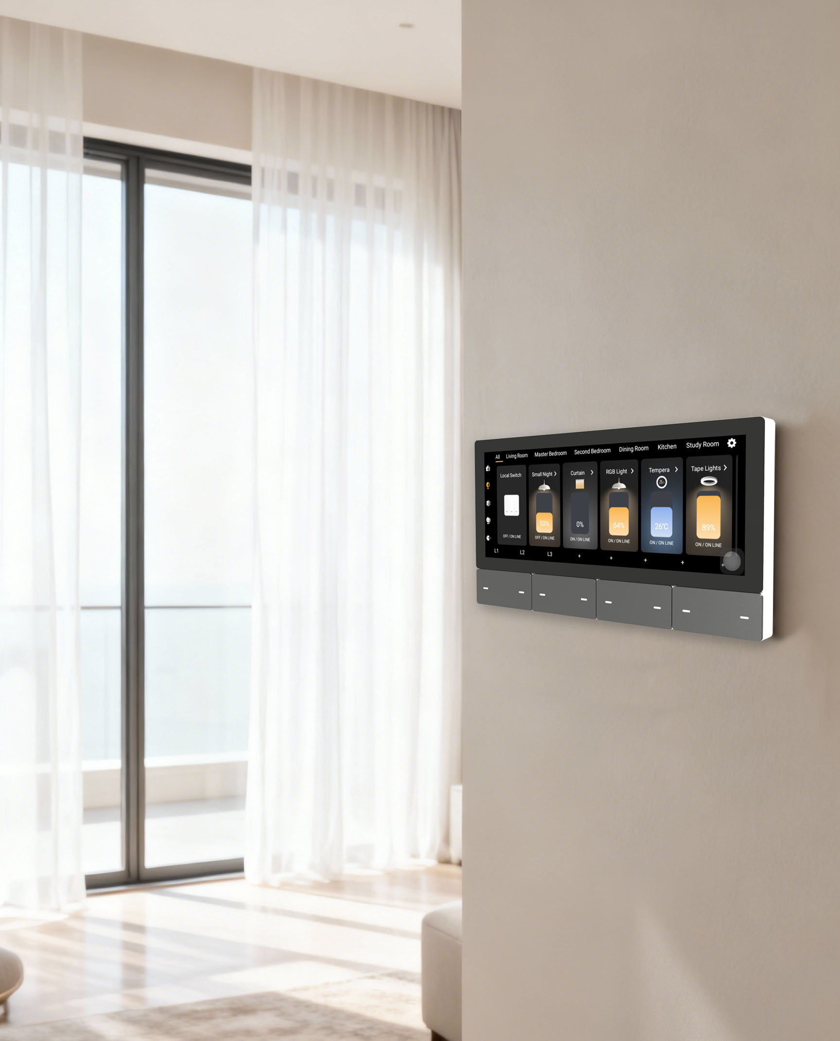 F5 Tuya UK Touch Screen Music  - огляд і ціна Smart Home Touchscreen Control Panel