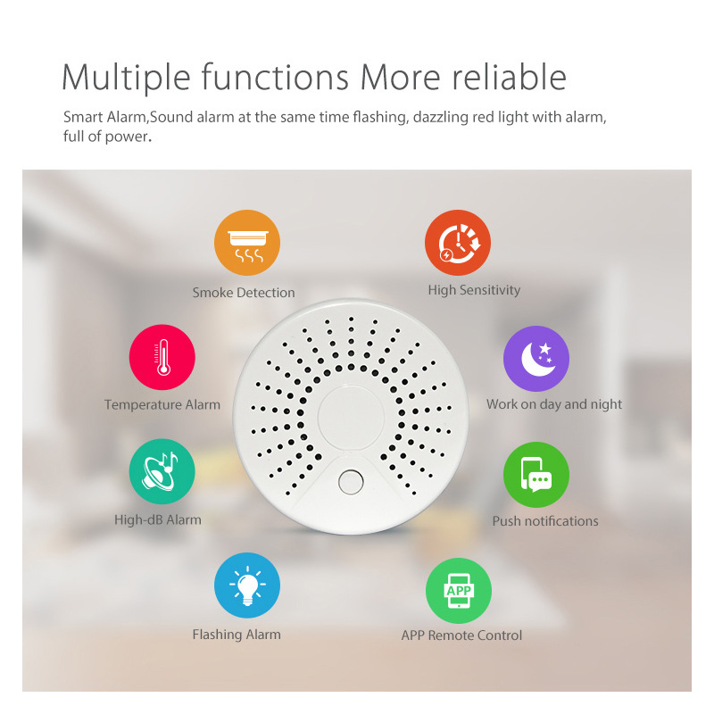 Tuya WiFi Smart Home Smoke Det - огляд і ціна Smart Smoke Detector