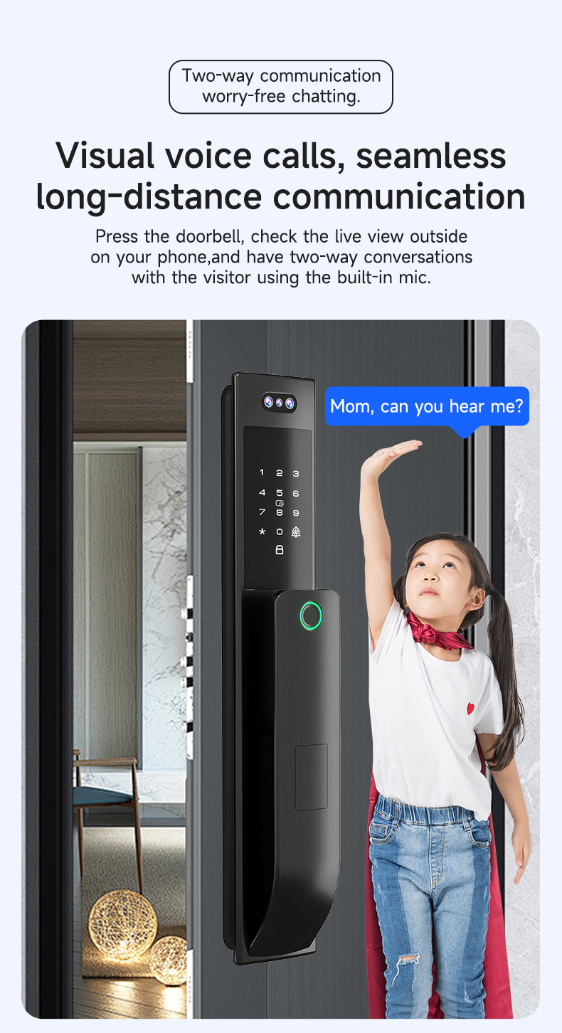 3D Face Recognition Smart Door - огляд і ціна Smart Home Video Doorbell App