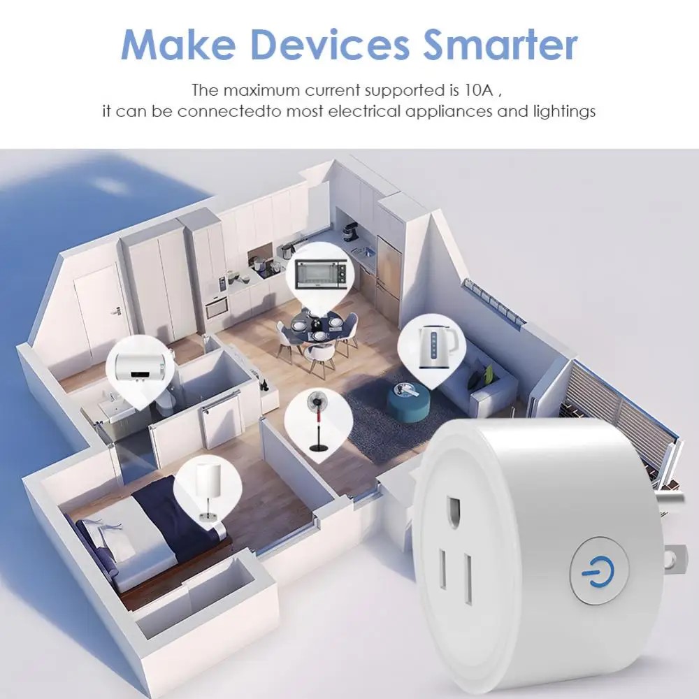 Tuya Smart Wifi Plug US Standa - огляд і ціна Smart Home Utilities