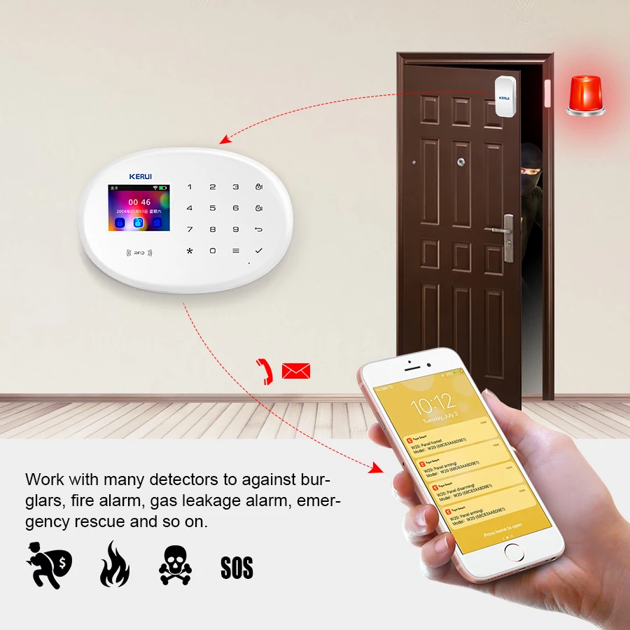 KERUI Tuya Smart Alarm System  - огляд і ціна Smart Smoke Detector