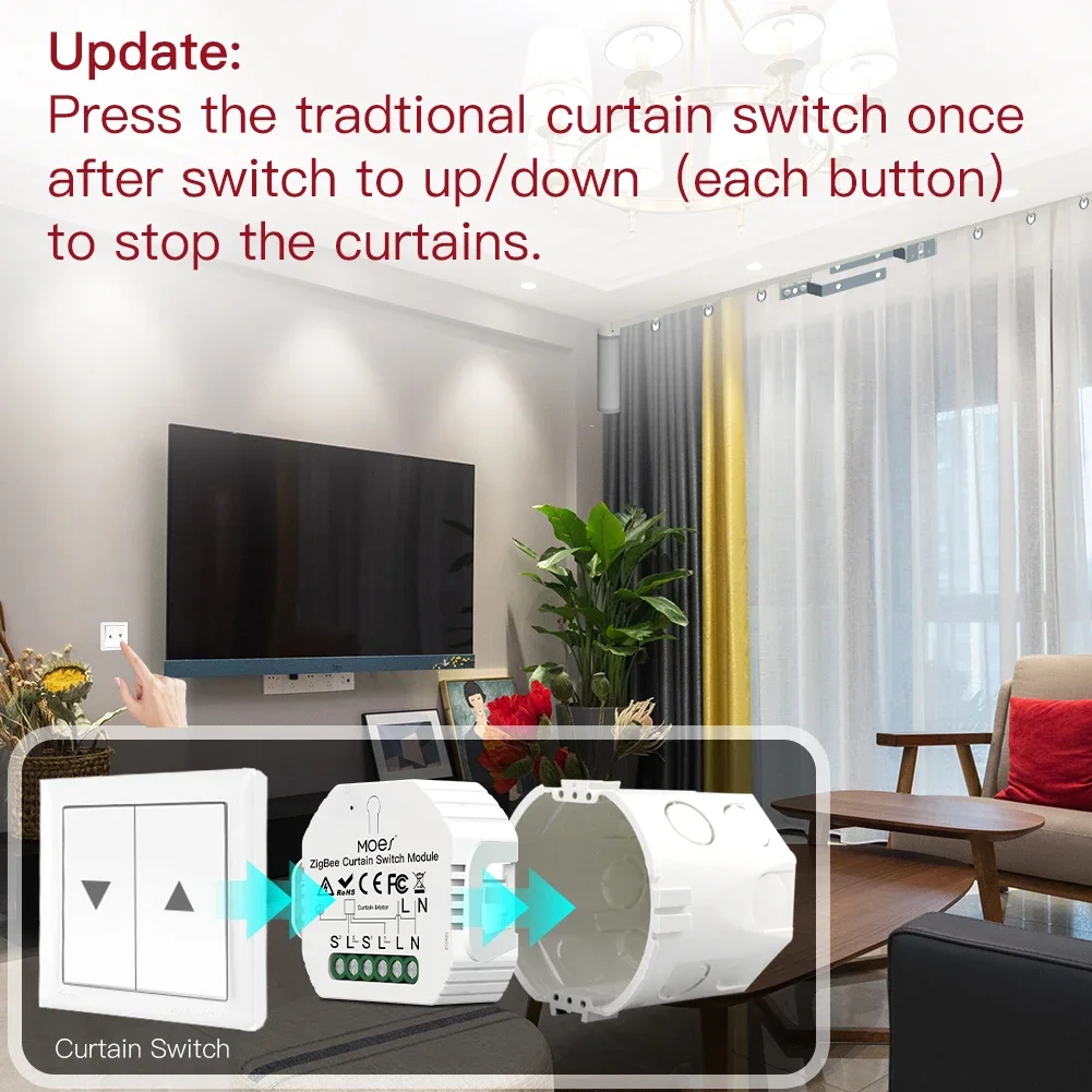 MOES ZigBee 3.0 Smart Curtain  - огляд і ціна Smart Home Improvement