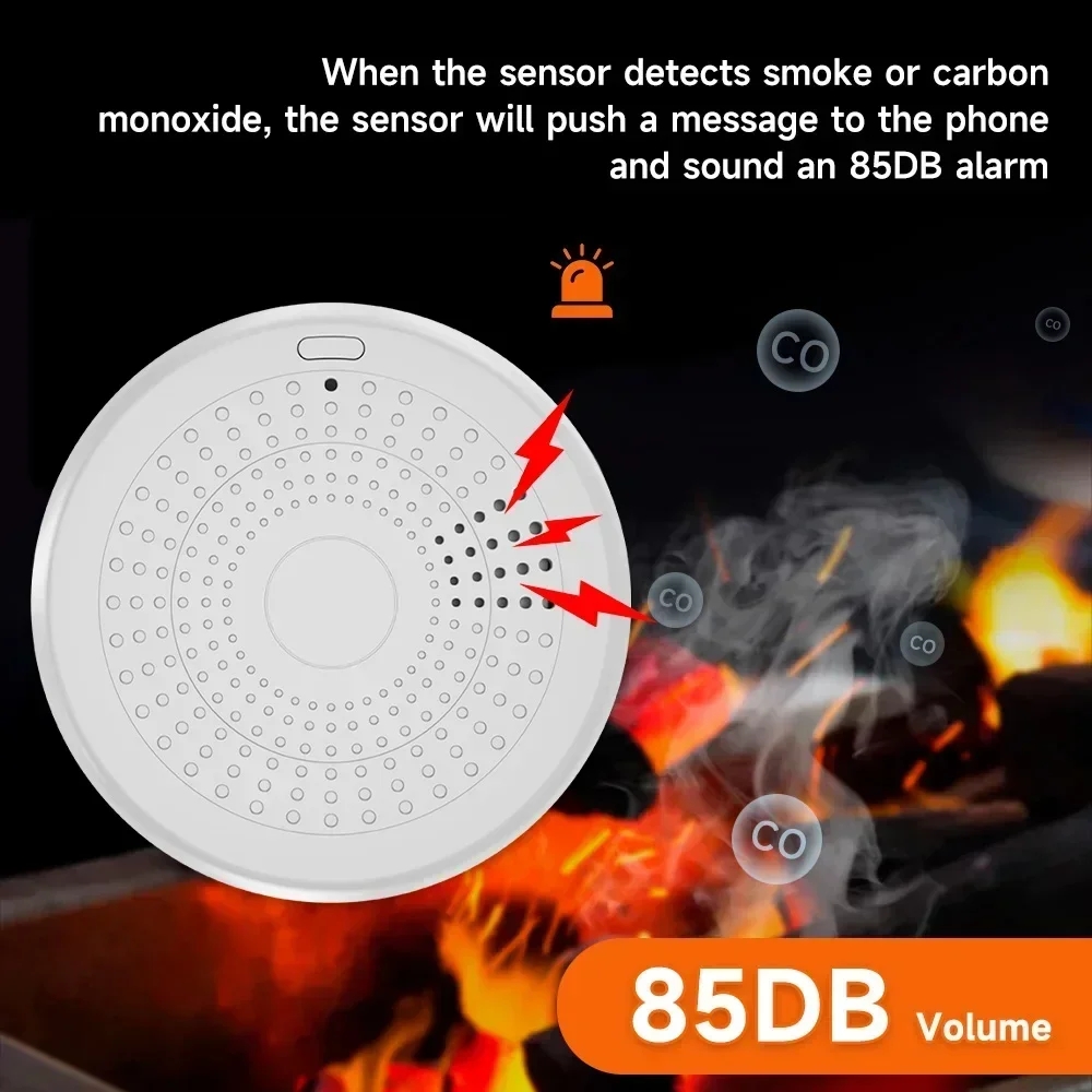 Smart ZigBee Smoke & CO Compos - огляд і ціна Smart Smoke Detector