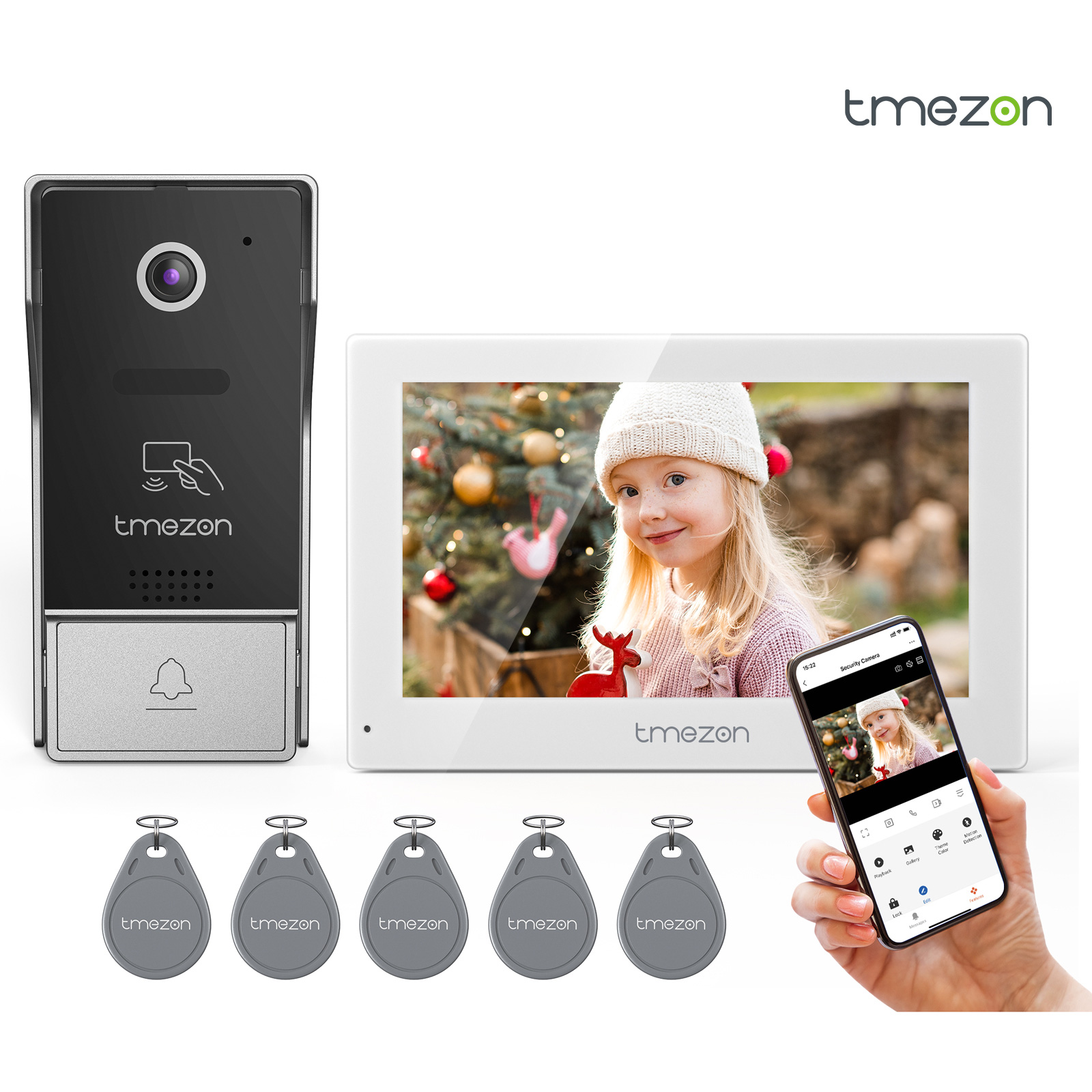 7 Inch Tuya 1080P wireless Wif - огляд і ціна Smart Home Video Doorbell App