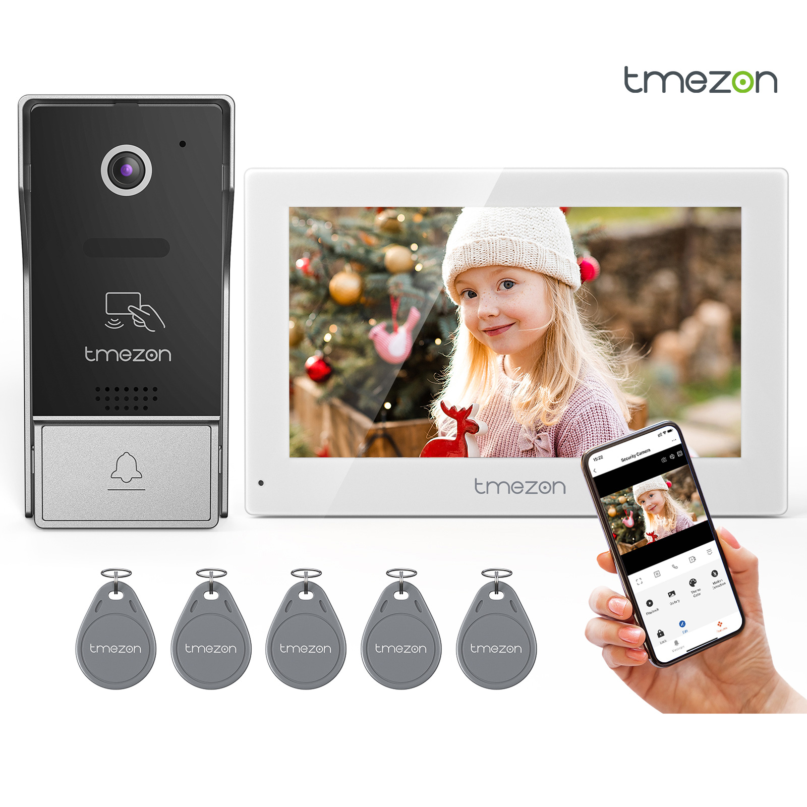 7 Inch Tuya APP 1080P wireless - огляд і ціна Smart Home Video Doorbell App