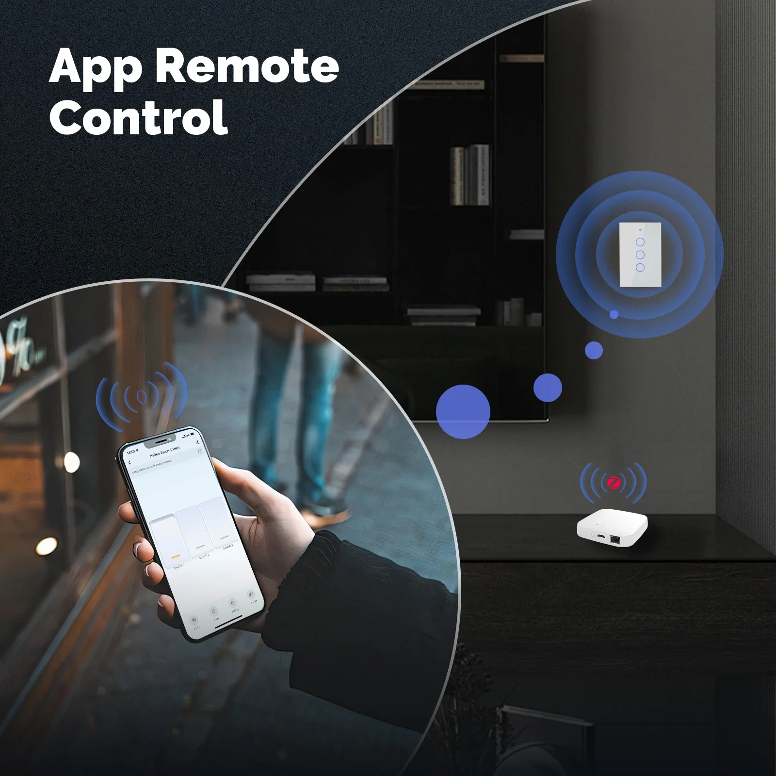 MOES Tuya ZigBee Smart Light S - огляд і ціна Smart Home Touchscreen Control Panel