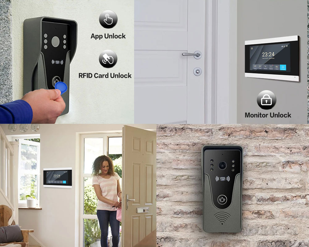 Tuya 1080P 7 Inch Color Touch  - огляд і ціна Smart Home Video Doorbell App