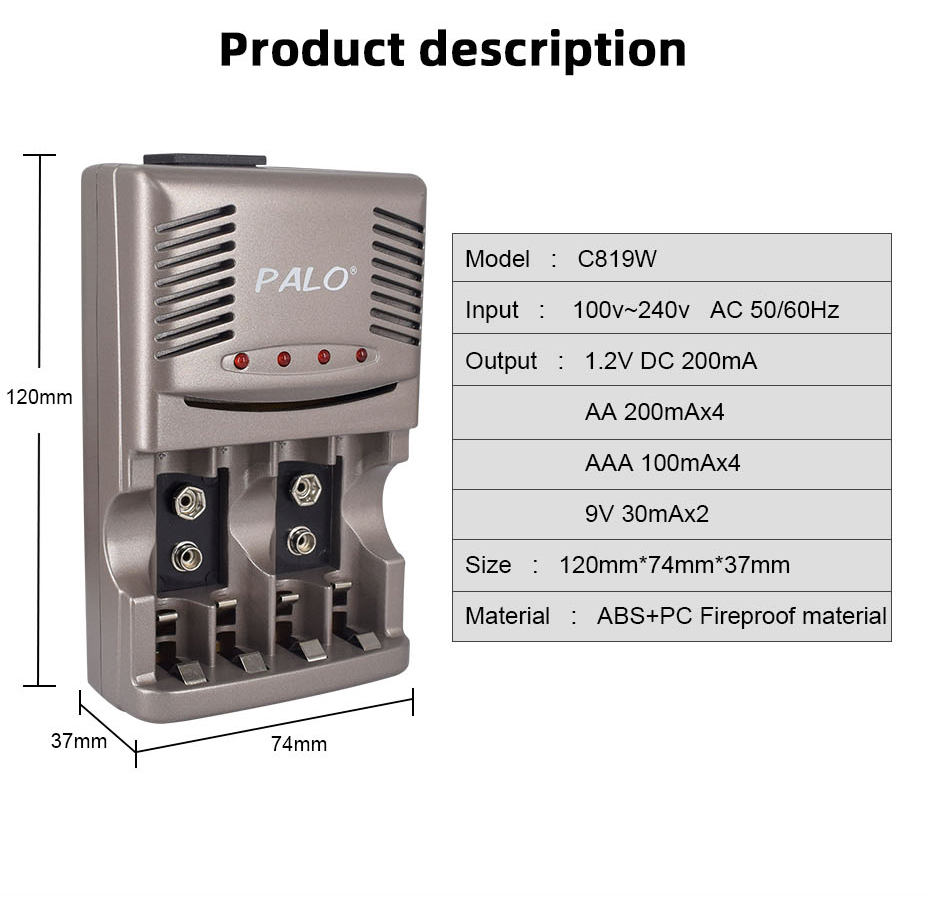 9V 6F22 NiMH Rechargeable Batt - огляд і ціна Smart Smoke Detector