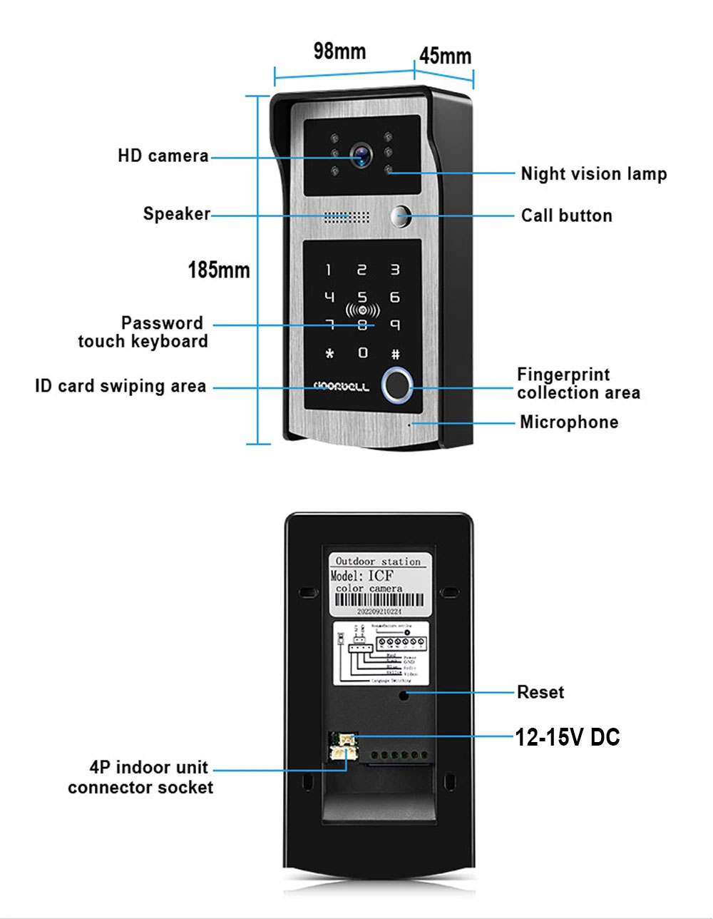 Wifi Tuya 7 Inch Touch Screen  - огляд і ціна Smart Home Video Doorbell App