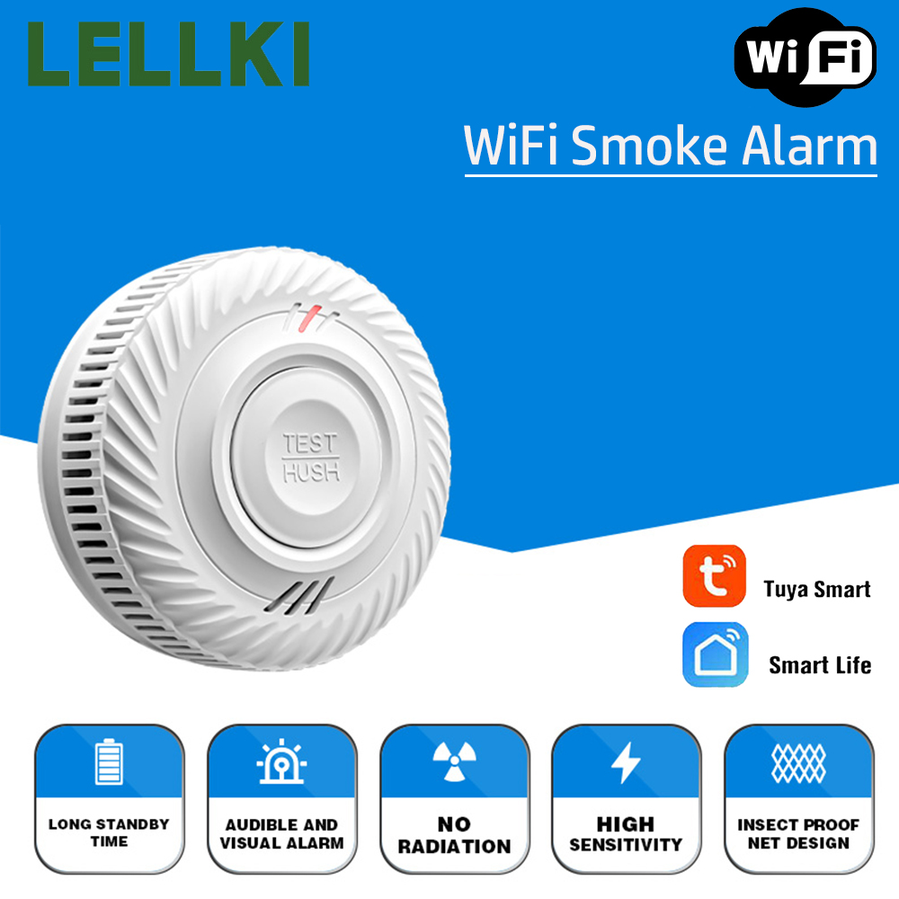 LELLKI WiFi Smoke Detector Lon - огляд і ціна Smart Smoke Detector