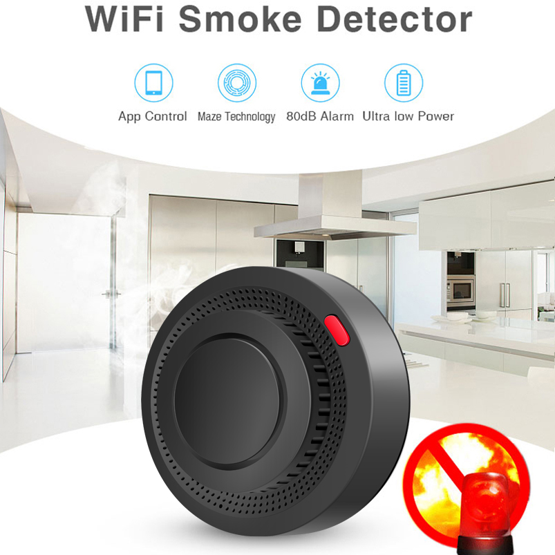 2.4G WiFi Smoke Detector Wirel - огляд і ціна Smart Smoke Detector