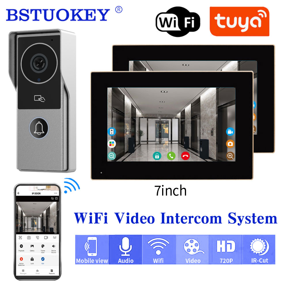 TUYA 1080P 7/10 Inch Touch Scr - огляд і ціна Smart Home Video Doorbell App